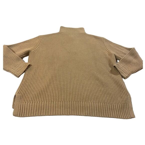 Tuckernuck Camel Quarter Zip Estella Sweater Pullover 100% Wool Sz XL - Picture 3 of 8